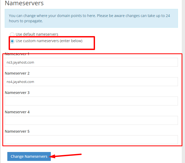 How to Change Domain Name Servers
